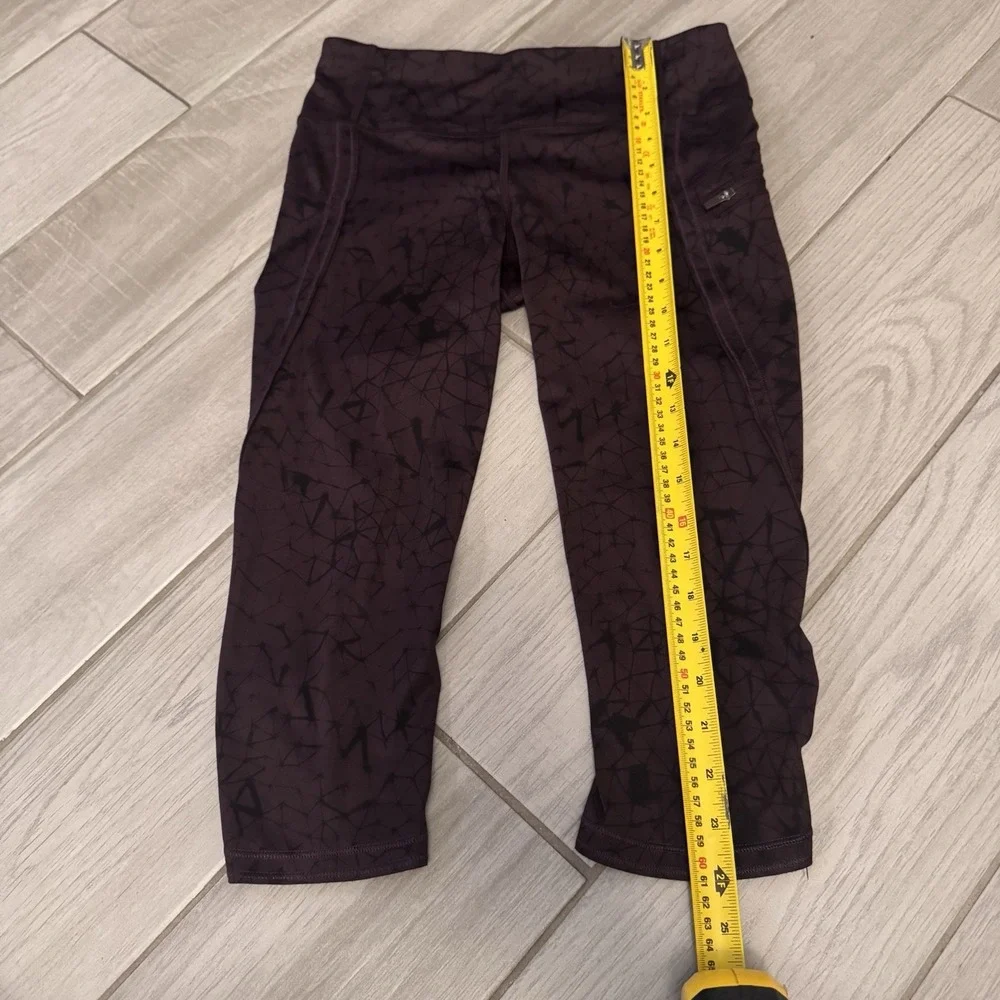 Lululemon Inspire‎ Tight II Mesh Full On Luxtreme Star Crushed Black Cherry Sz 4